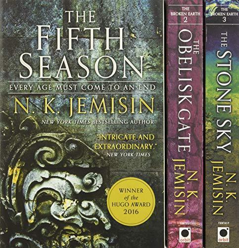 N.K. Jemisin: The Broken Earth Trilogy: The Fifth Season, The Obelisk Gate, The Stone Sky (2018, Orbit)